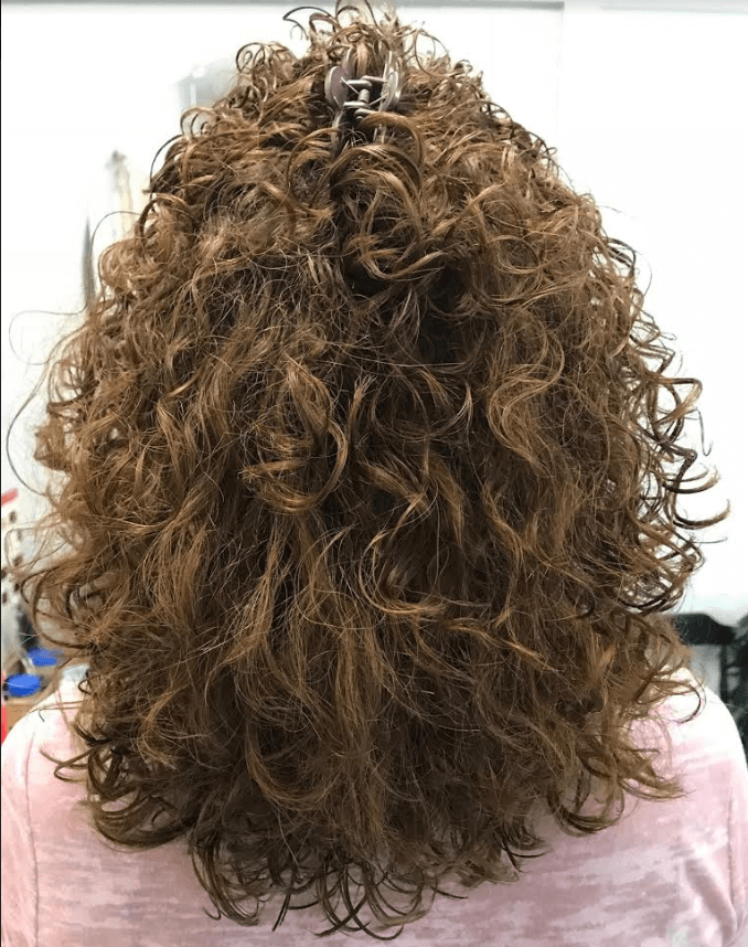 Color and Cut with natural scrunched waves