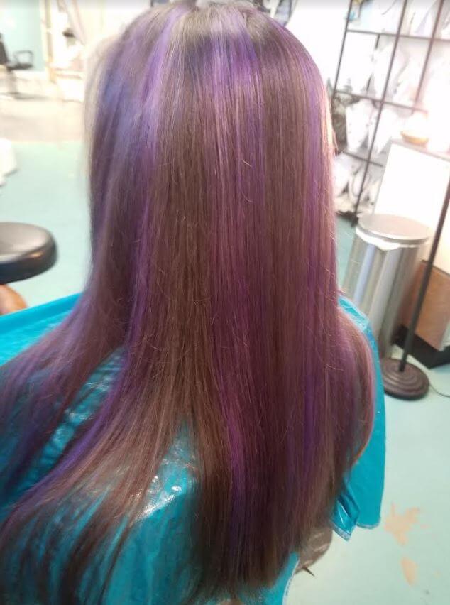 Mermaid Purple Lowlight and Blowout